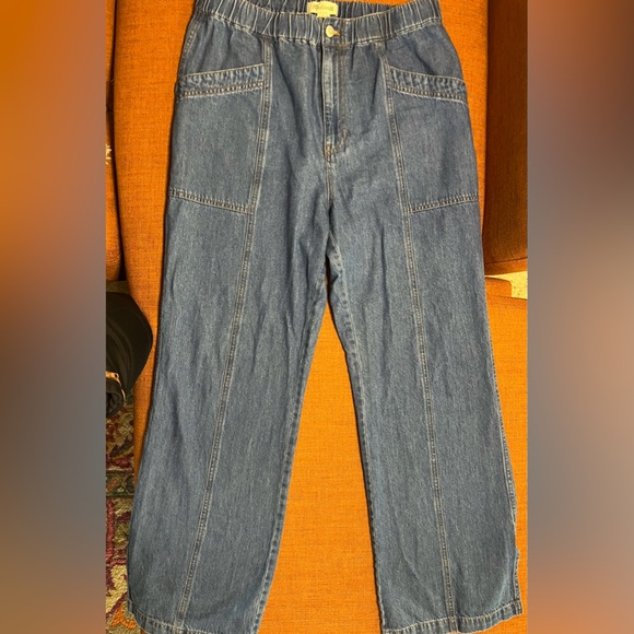 EUC Madewell L Wide-leg, Baggy, Pull-on Denim Jeans - Picture 4 of 11